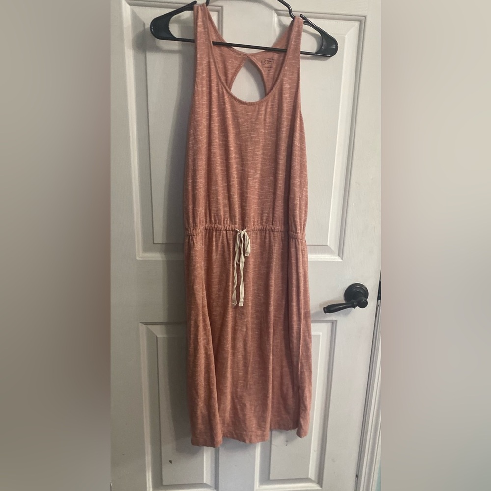 LOFT Rust Midi Dress